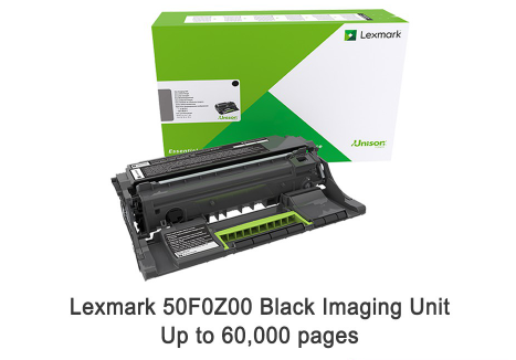 Lexmark 50F0Z00 Black Imaging Unit - Up to 60,000 pages