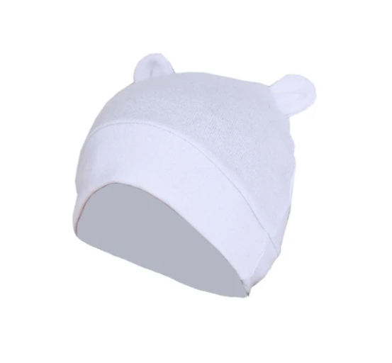 Some Cute Ears Baby Hat Solid Color Beanie Cap Newborn Infants Toddler Autumn Winter Bonnet BB11