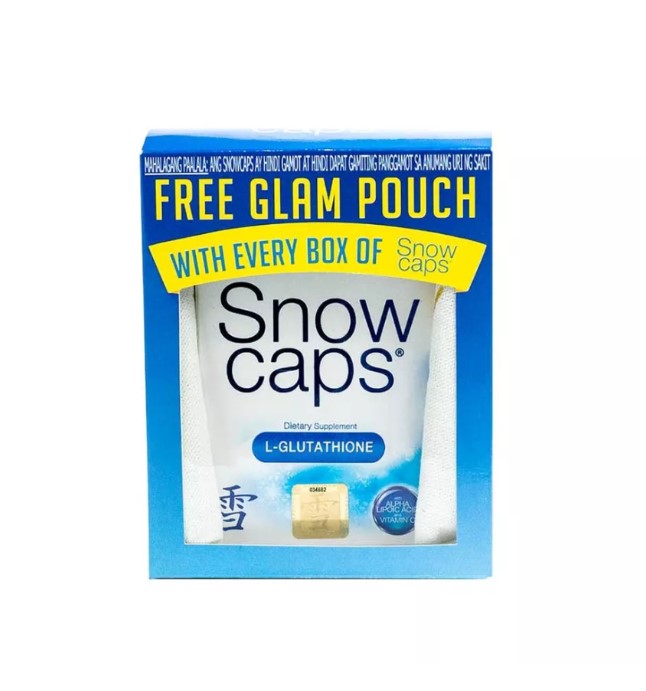 Snow Caps Glutathione with Free Glam Pouch