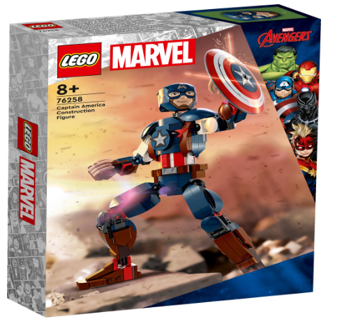 LEGO Super Heroes Marvel 76258 Captain America Construction Figure Building Toy Set (310 Pieces)