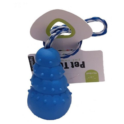 Nunbell Pet Chewing Toy with Rope Pear Shape with bell pk17