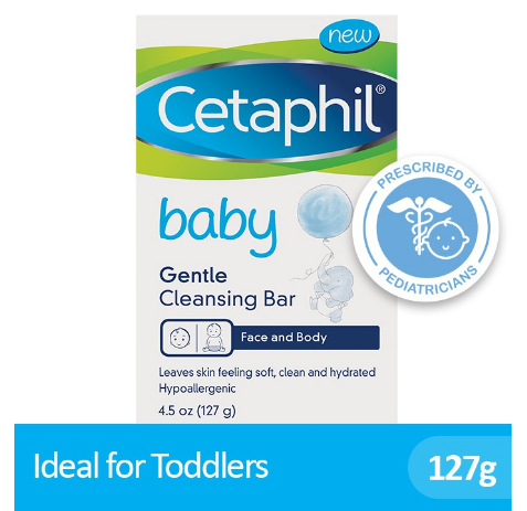 Cetaphil Baby Gentle Cleansing Bar 127g [Hypoallergenic Soap / with Glycerin / Pedia Recommended]