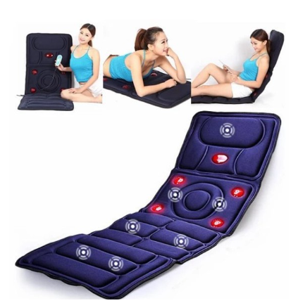 Foldable 9 in 1 Full Body Massager Mattress Automatic Heating Infrared Vibrating Massage Mat