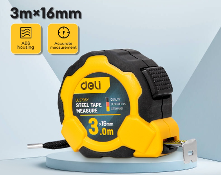 Deli Steel Measuring Tape Industrial 3M