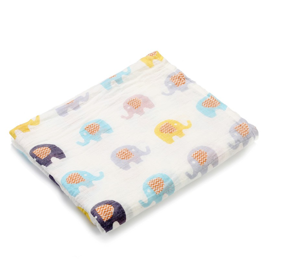 Cotton Baby Swaddle Blanket Play Mat Stroller Nursing Cover B9