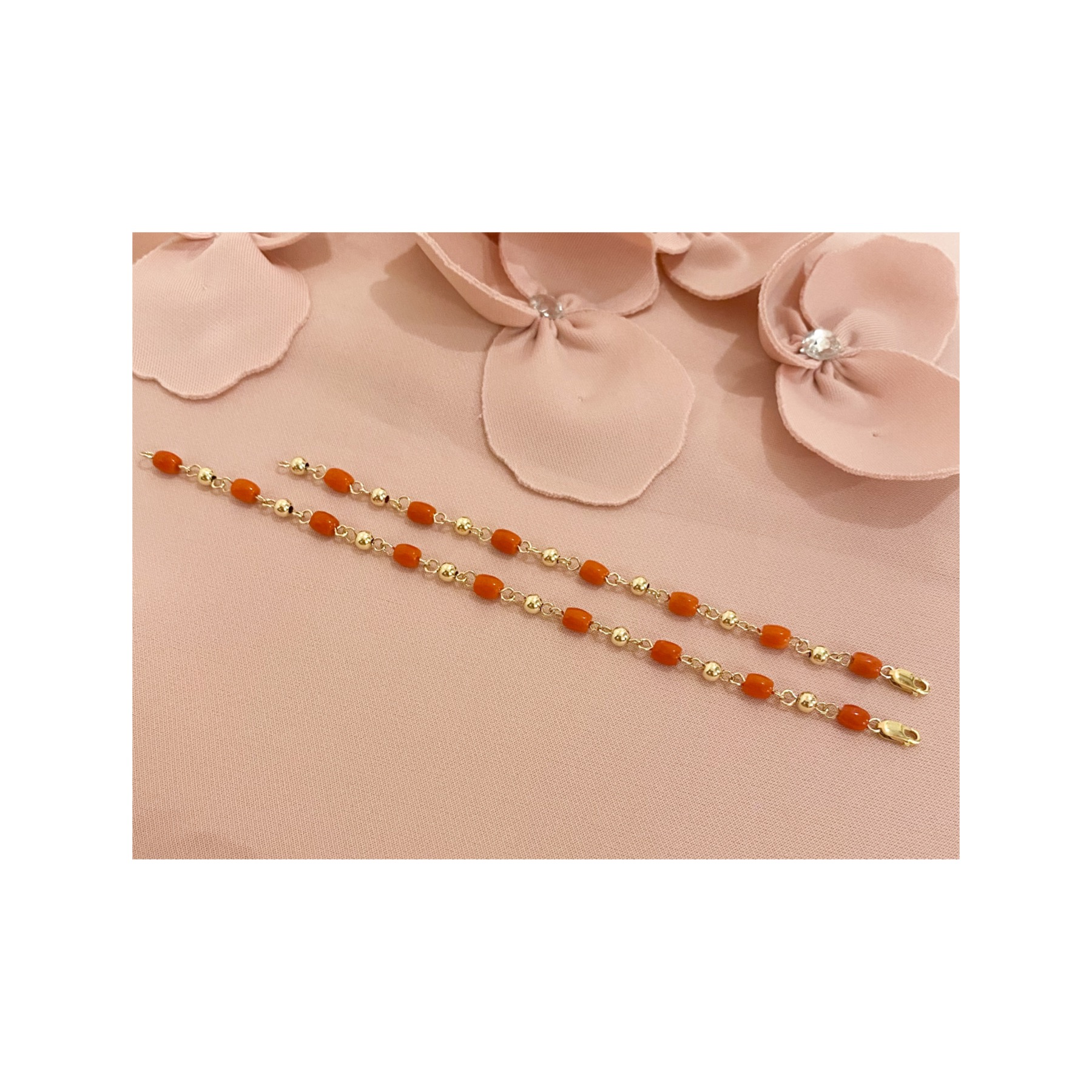 Italian Corales Bracelet 16cm