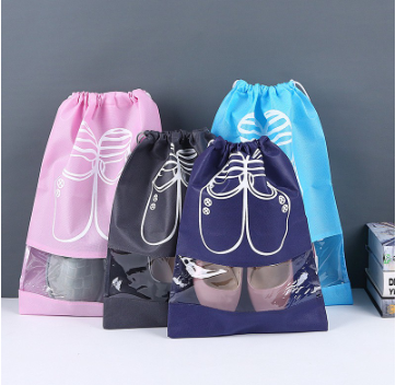 Shoe Bag Waterproof Travel Bag Drawstring Towel Pouch For Towels