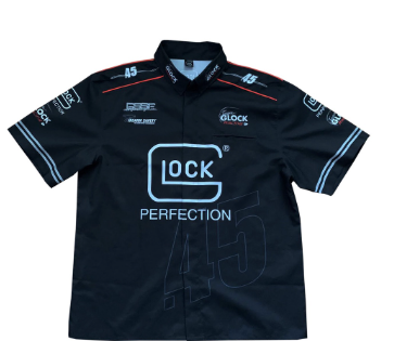 Team Glock Perfection Jersey Polo Shirt Black Full Sublimation
