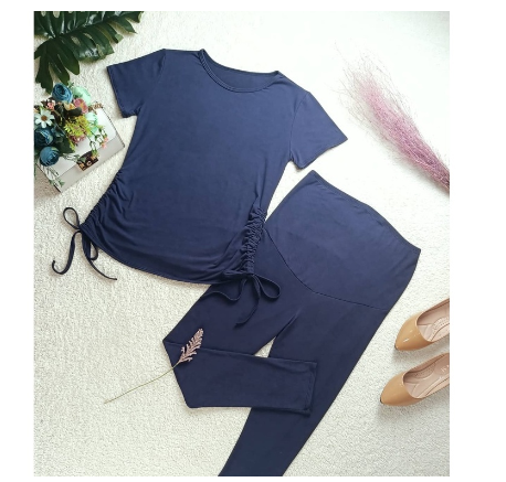 Maternity Leggings and Stringtop Terno Pregnancy Wear MD03