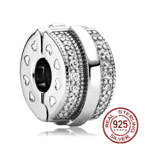 Fit Original Pandora Bracelet Beads Pendant 925 Sterling Silver Love Positioning Buckle Series Colorful Women Jewelry DIY Gift S07