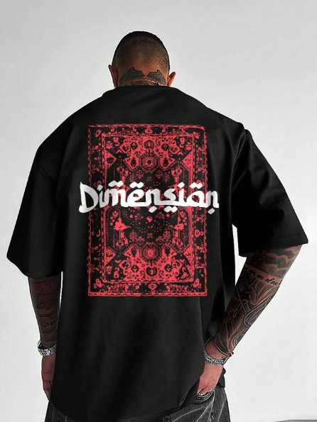 Manfinity LEGND Men Plus Size Letter And Graphic Printed Casual Short Sleeve T-Shirt For Summer