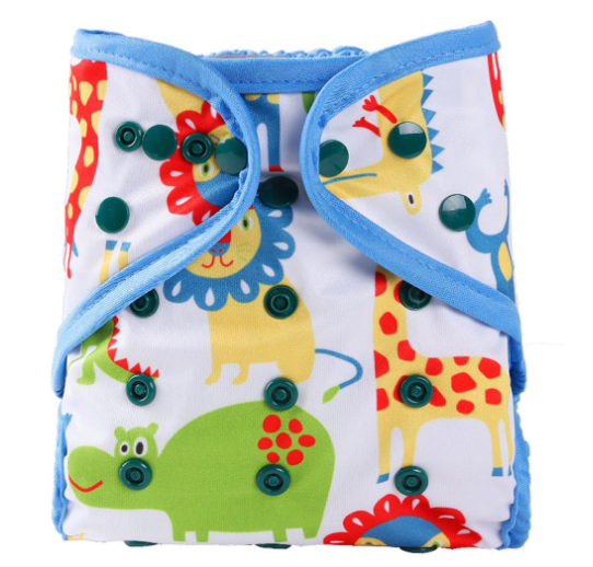 Waterproof Reusable Printed One Size Cloth Diaper Cover D3