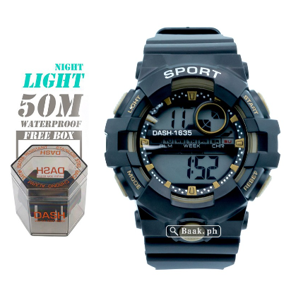 Water Proof Men's Digital Light Watch