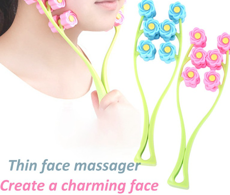 Flower Type Elastic Facial Massager Face-Lift Massage Roller Slimming Face Ransom Shop