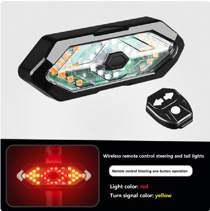 Remote Lights Bike Turn Signal Rear Light Bicycle Lamp LED Rechargeable USB Bike Wireless Back Led Tail Light Bike Accessories