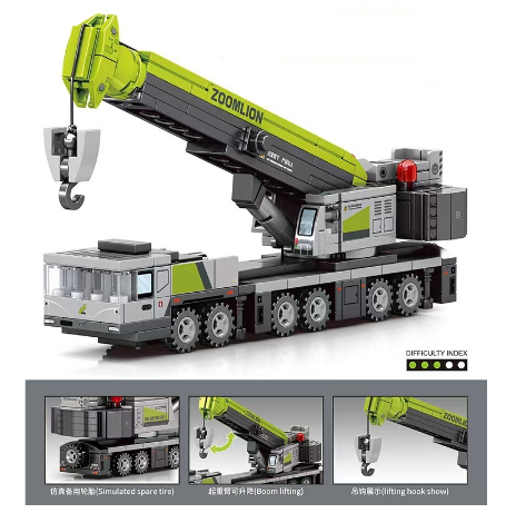 City Engineering Truck Car Building Blocks Crane Excavator Bulldozer Model Construction MOC Lego