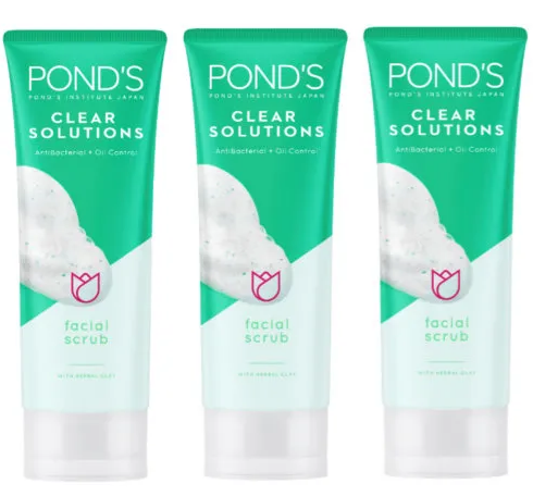 Pond's Clear Solutions Facial Scrub 100g (Bundle of 3)