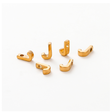 St.K unkka 316L Stainless Steel Initial Name Pendant Necklace Alphabet A-Z 26 Letter Fashion Necklace J