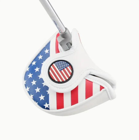 KOFULL Golf Putter And Golf Putter Cover, Enhance Your Golfing Game With Our Golf Ball Retriever And Putter Set, Featuring The Iconic American Flag Putter Cover And Golf Training Club