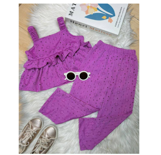 Sophia Gingham Fashion OOTD Terno for Kids-Girls D15