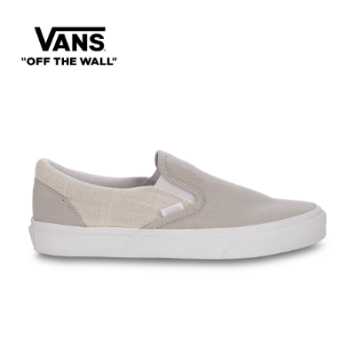 Vans Classic Slip-On Summer Linen Natural Sneakers For Men