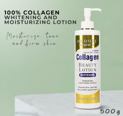 Dr. Davey 100% Collagen Whitening Beauty Lotion 500G Reduces Skin Sagging, Anti Aging Lotion