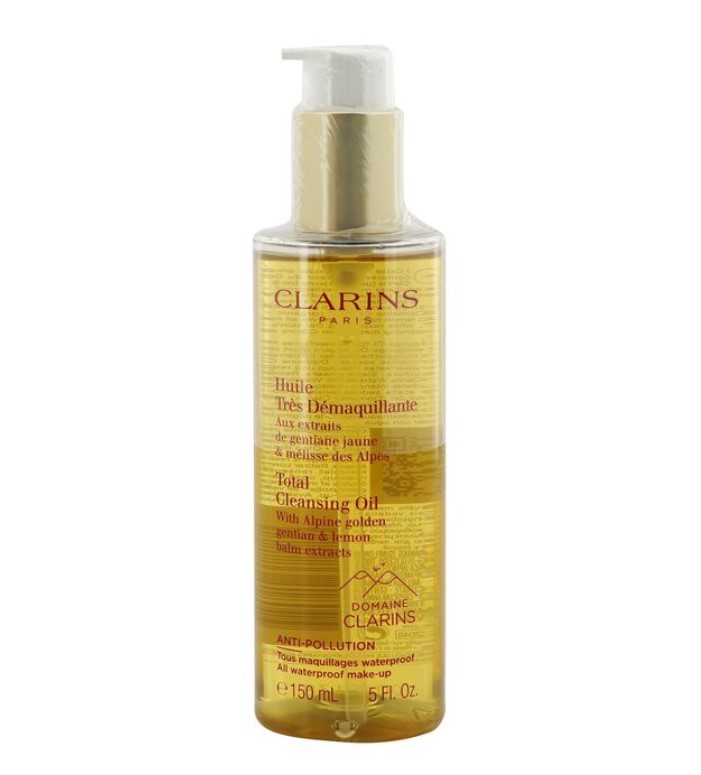 Clarins Total Cleansing Oil with Alpine Golden Gentian & Lemon Balm Extracts