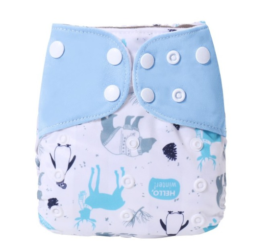 Reusable Waterproof Diaper With Single Size Print D31
