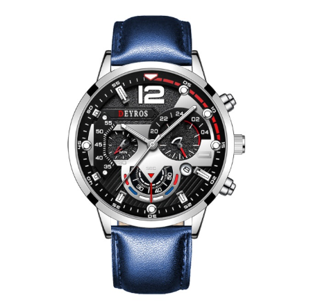 DEYROS Men's Waterproof Quartz Business Wacthes Black Stainless Steel Analog Original Wristwatch Men Watch Relo Ng Kalalakihan 5