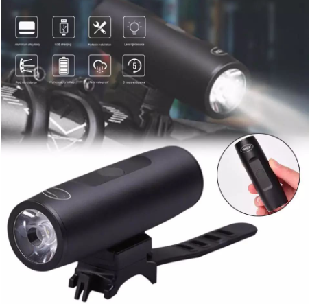 Rockbros Light Bike 2200 mAh High Brightness Front Light Bike Torch Rechargeable Waterproof