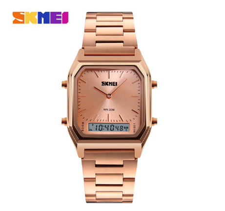 Skmei Official 1220 Men Fashion Casual Digital Quartz Wristwatches Dual Time Sports Watches Waterproof Chronograph Women M4
