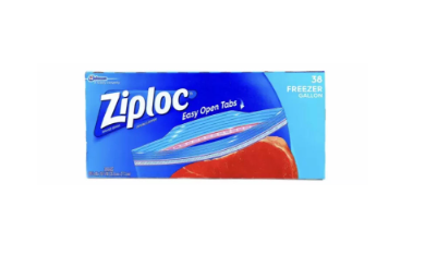 Ziploc Easy Open Tabs Freezer Gallon 38pcs