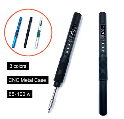 DiyStudio High Quality Soldering Iron PD 65W DC 90-150W Pocket-size Smart Programmable Welding Iron Station Kit Fast Internal Heating OLED