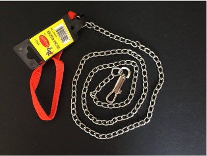 M021 Dog Chain With Leather 2.0MM*1.2M