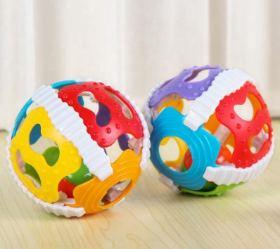 Baby Toy Loud Bell Ball Rattles Intelligence Activity Grasping Toy Hand Bell Rattle