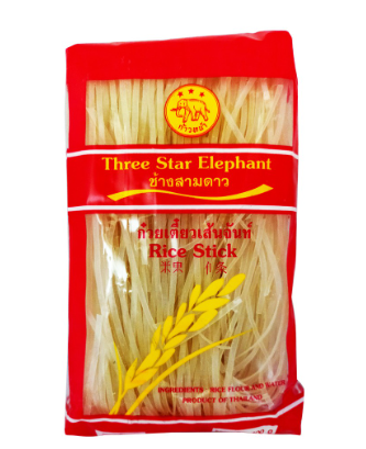3 Star Elephant  Rice Noodle  3MM 400g