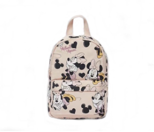 ZARA Pink Kids Bag Girls Kindergarten Cute Student Backpack Disney Minnie Mouse Cartoon Satchel Birthday Gift Children Primary School Bag