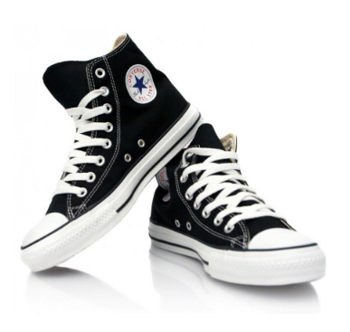 Converse Highcut Chuck Taylor All Star Core Men' s and Women's Shoes Color Black White Student Shoes