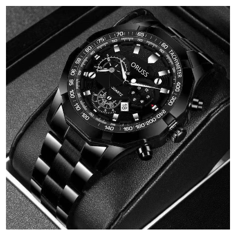 Original ORUSS Men's Stainless Steel Waterproof Luxury Fashion Business Watch Automatic Quartz Wrist Men M15