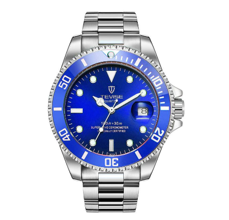 TEVISE Watch for men Original relo Waterproof Quartz watches Gold Luxury Stainless Steel Steel calendar COD T801A 7