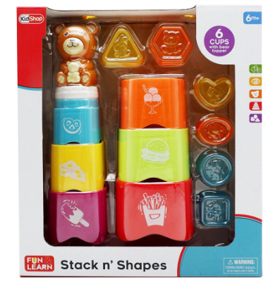 KidShop Fun 'n Learn Stacks 'n Shapes Stacking Cups