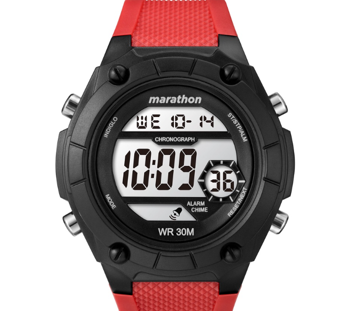 Timex Marathon Red Resin Digital Watch For Men TW5M43800