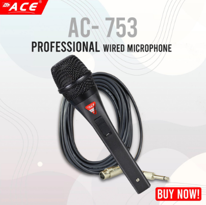 ACE AC - 753 Professional Uni-Directional Wired Microphone