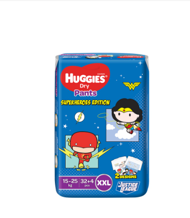 Huggies Dry Pants Superheroes Edition XXL - 36 pcs