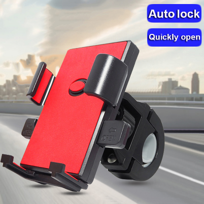 Motorcycle Bicycle Mobile Phone Navigation Bracket Handlebar Clamp Bracket