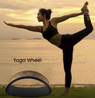 Yoga Wheel Natural Cork Fitness Wheel Arch Shape Backbends Poses and Balance Trainers Stretch Your Back Chest