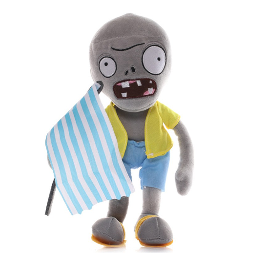 30CM Plants vs Zombies Plush Doll Peashooter SplitPea Clown Zombie Figures Soft Stuffed Toys Kids Halloween Gift Z8