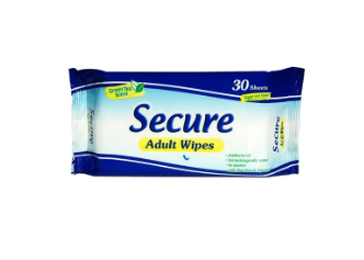 Secure Adult Wipes 30's
