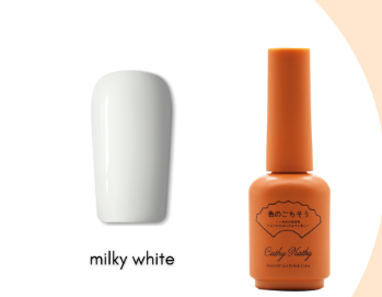 Cathy Kathy Tokyo Collection Japanese UV Color Coat Gel Polish in 15 ML  04 Milky White