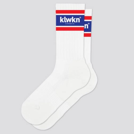 KLWKN Minimalist logo Socks Red/Blue